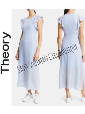 🆕⭐ THEORY blue organic cotton dress